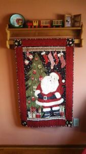 Another Hatchett Job, photo by Beverly Miller, quilt by Beverly Miller, Santa wall hanging, quilts, crafts, sewing