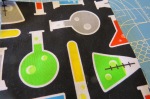 Another Hatchett Job, photo by Ethan Hatchett, chemistry quilt, baby quilt, flasks
