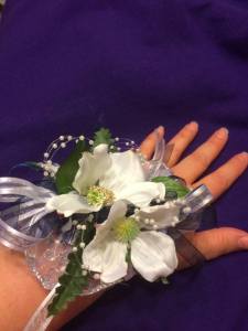 Another Hatchett Job, dogwood corsage and buttonaire, diy crafts, frugal prom, photo by Cyndie Hogeland